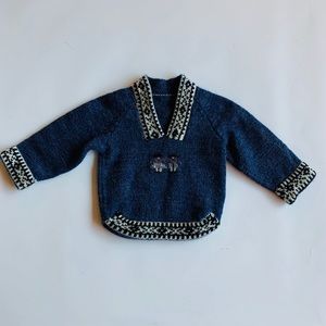 Knit baby sweater